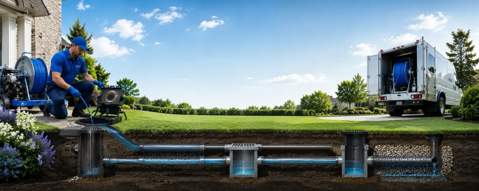Outdoor drain cleaning information for Stetsonville, WI